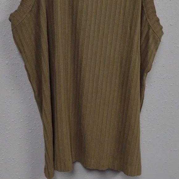 FP Movement by Free People Green Ribbed Fitted Tank Top - Picture 3 of 6